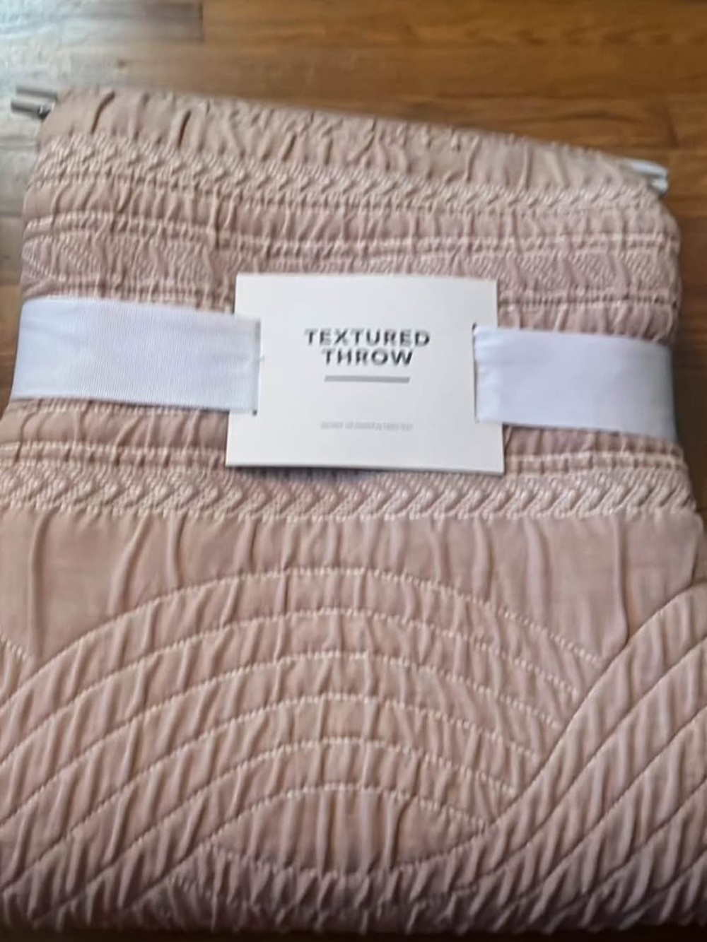 Textured Throw Blanket - Blush Pink price firm